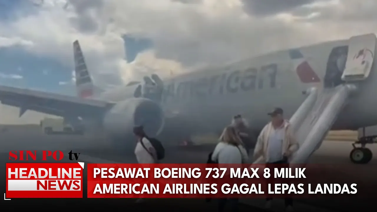Pesawat Boeing 737 MAX 8 Milik American Airlines Gagal Lepas Landas