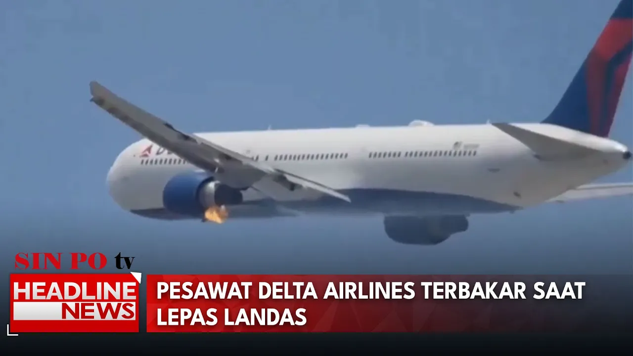 Pesawat Delta Airlines Terbakar saat Lepas Landas