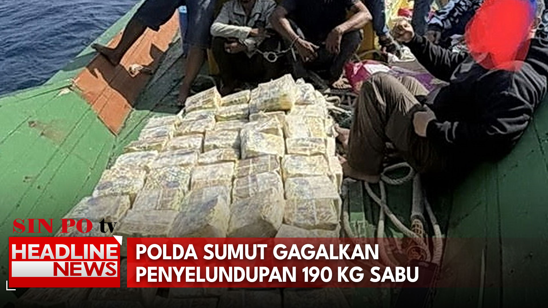 Polda Sumut Gagalkan Penyelundupan 190 Kilogram Sabu dari Malaysia