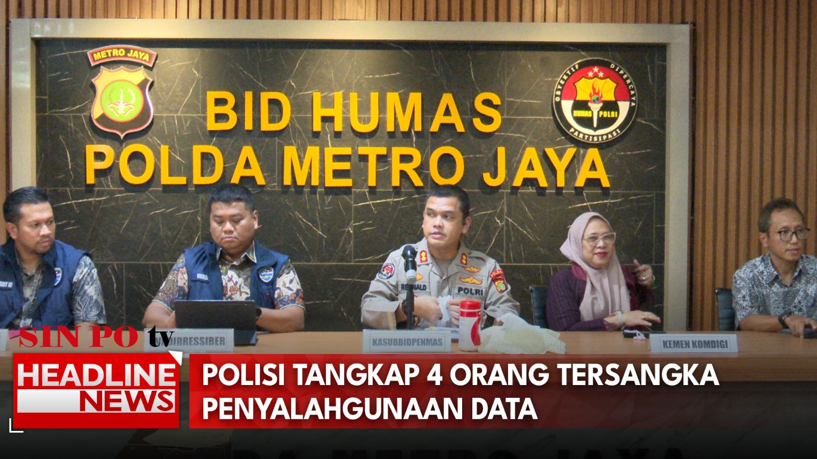 Polisi Tangkap 4 Tersangka Penyalahgunaan Data