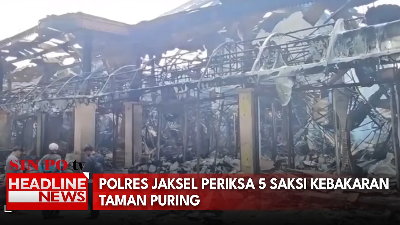 Polres Jaksel Periksa 5 Saksi Kebakaran Taman Puring