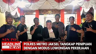 Polres Metro Jaksel Tangkap Penipuan dengan Modus Lowongan Pekerjaan dan Bawa Kabur Motor Korban