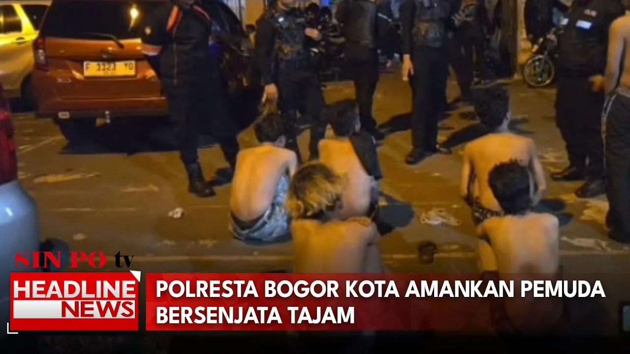 Polresta Bogor Kota Amankan Pemuda Bersenjata Tajam