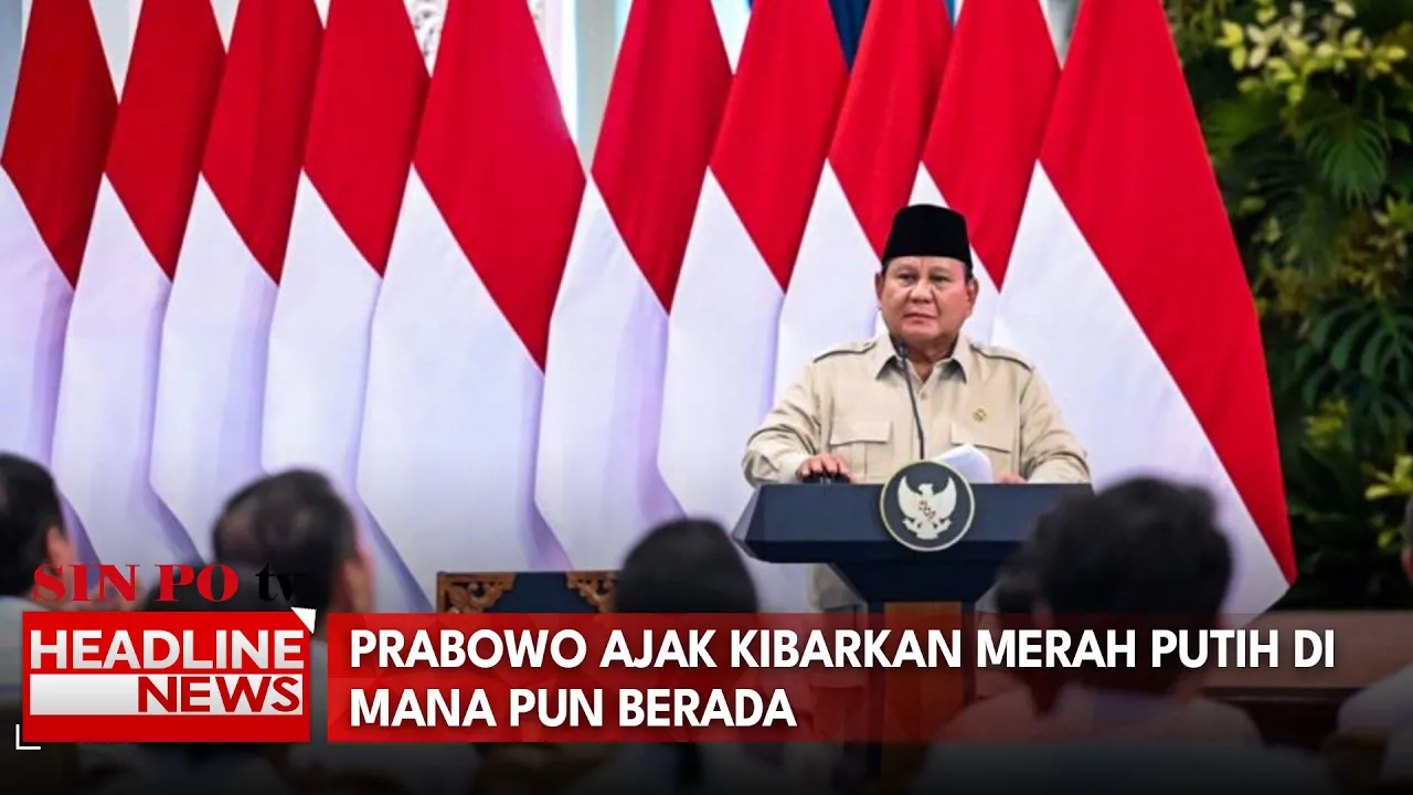 Prabowo Ajak Kibarkan Merah Putih Di Mana Pun Berada