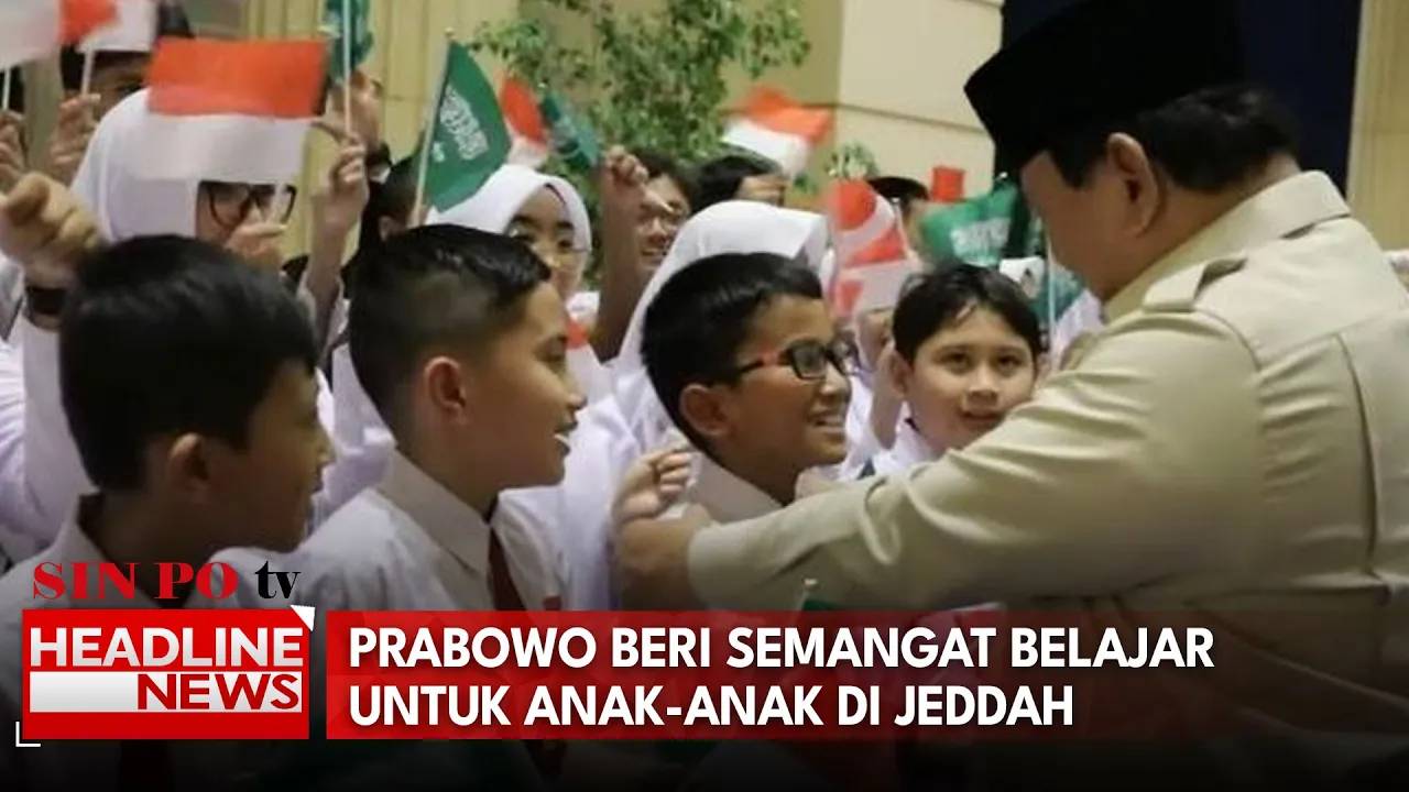 Prabowo Beri Semangat Belajar Untuk Anak-Anak di Jeddah
