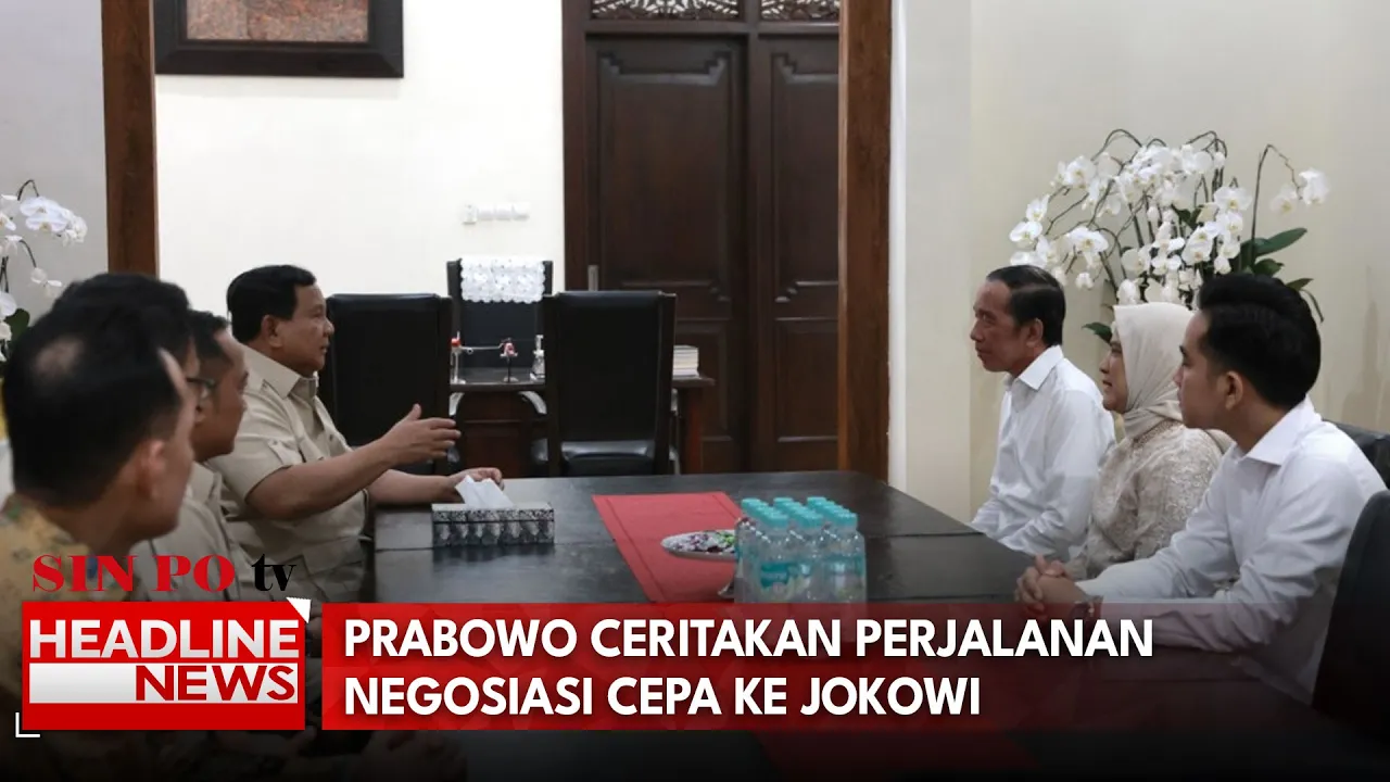 Prabowo Ceritakan Perjalanan Negosiasi CEPA Ke Jokowi