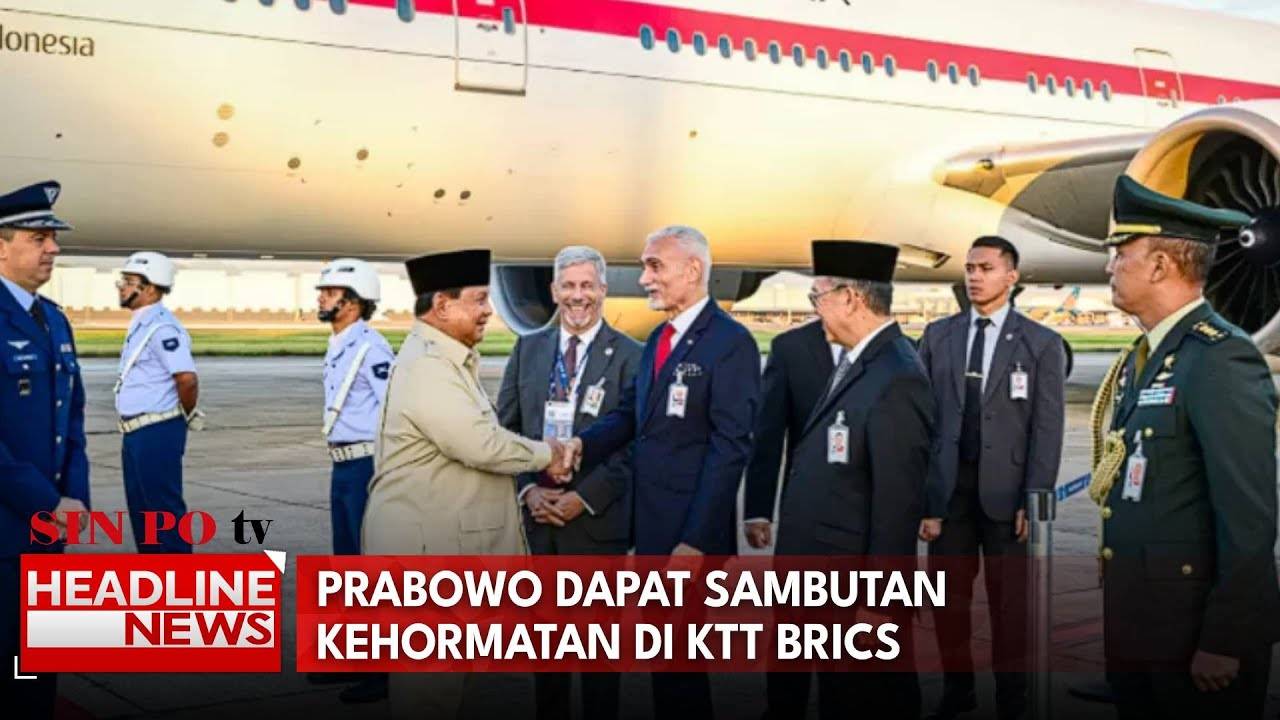 Prabowo Dapat Sambutan Kehormatan di KTT BRICS