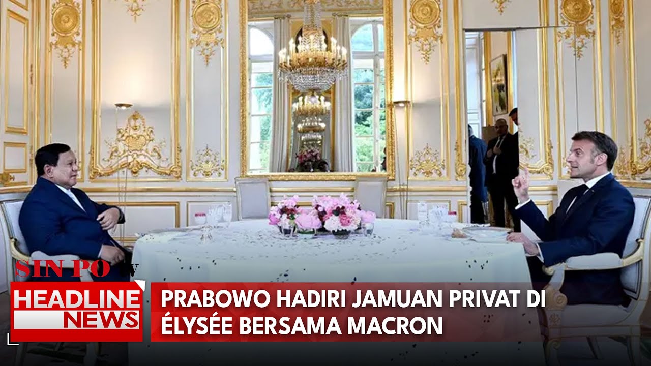 Prabowo Hadiri Jamuan Privat di Élysée bersama Macron
