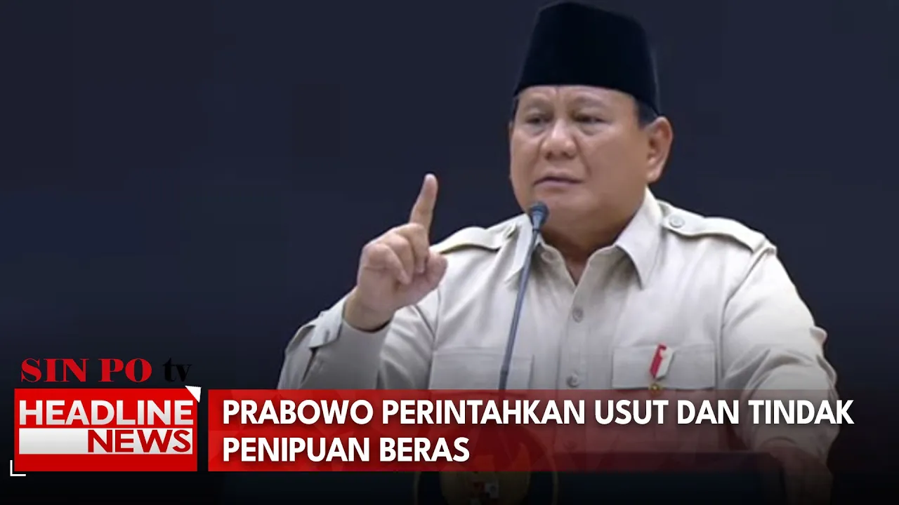 Prabowo Perintahkan Usut Dan Tindak Penipuan Beras