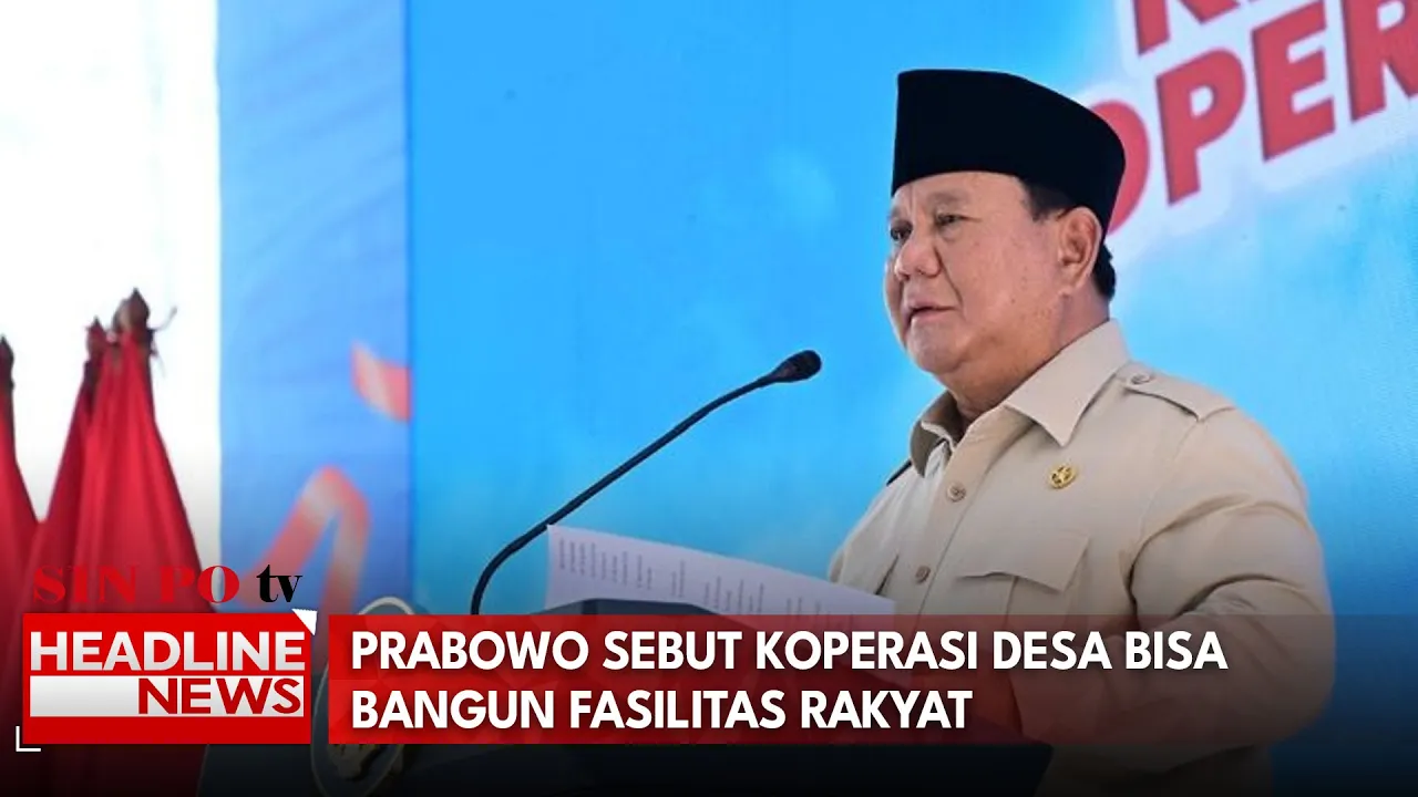 Prabowo Sebut Koperasi Desa Bisa Bangun Fasilitas Rakyat