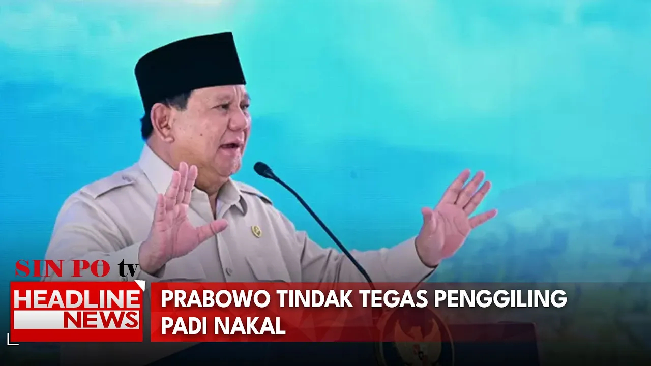 Prabowo Tindak Tegas Penggiling Padi Nakal