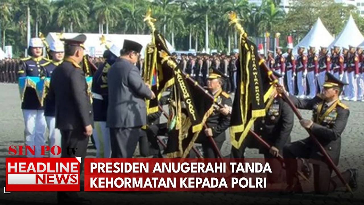 Presiden Anugerahi Tanda Kehormatan kepada Polri