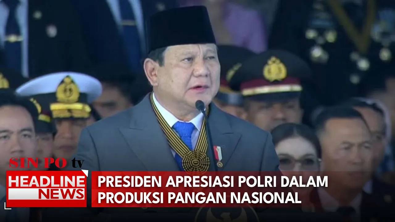 Presiden Apresiasi Polri Dalam Produksi Pangan Nasional