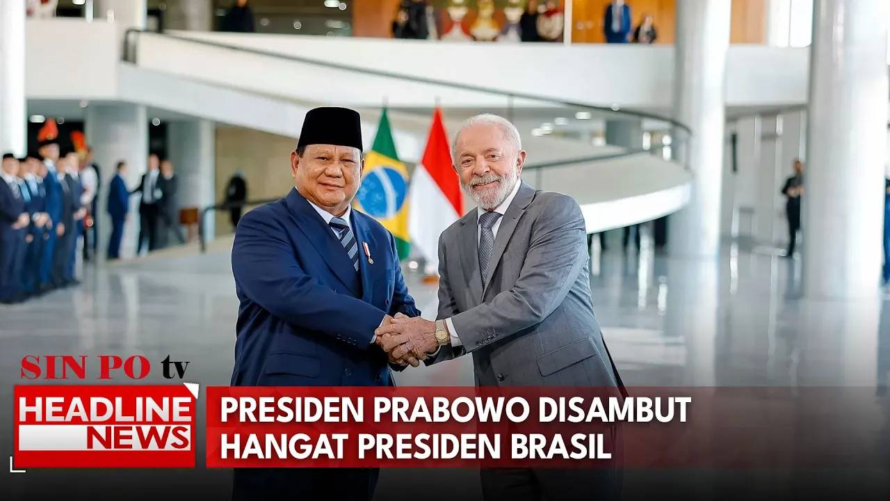 Presiden Prabowo Disambut Hangat Presiden Brasil