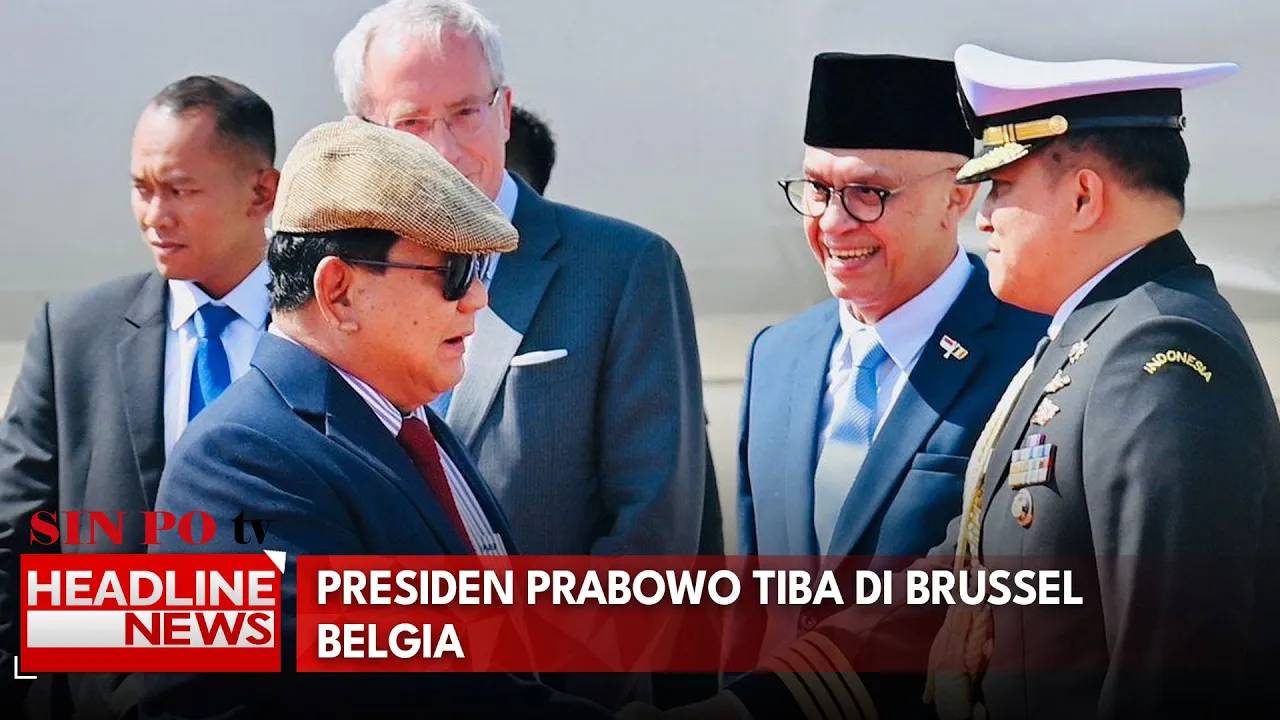 Presiden Prabowo Tiba di Brussel Belgia