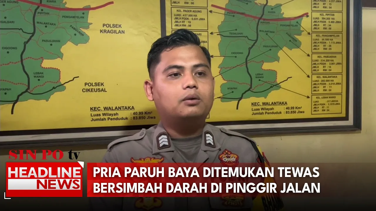 Pria Ditemukan Tewas Bersimbah Darah di Pinggir Jalan