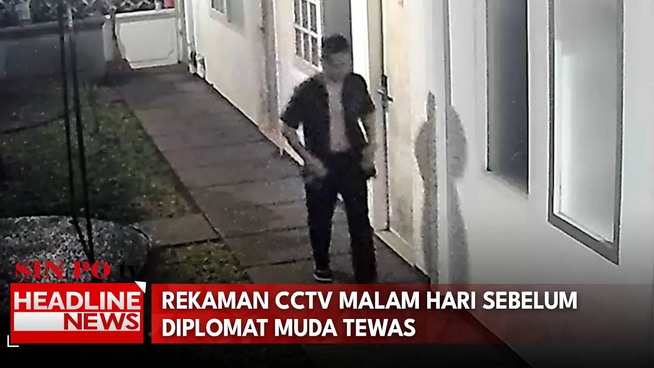 Rekaman CCTV Malam Hari Sebelum Diplomat Muda Tewas di Kamar Kos
