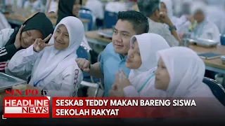 Seskab Teddy Makan Bareng Siswa Sekolah Rakyat