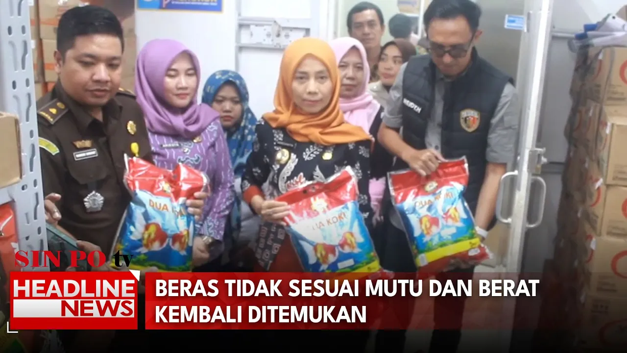 Sidak Toko Retail Di Lampung Timur, Satgas Pangan Temukan Beras Tidak Sesuai Mutu dan Berat