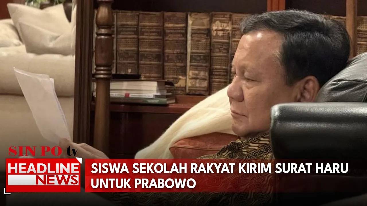 Siswa Sekolah Rakyat Kirim Surat Haru Untuk Prabowo