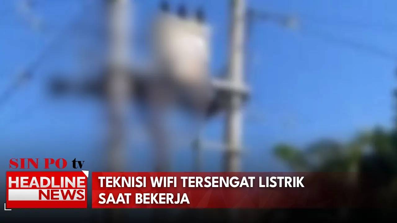 Teknisi Wifi Tersengat Listrik Saat Bekerja