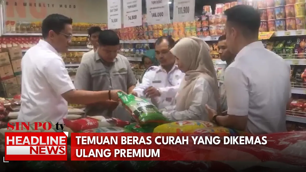 Temuan Beras Curah Yang Dikemas Ulang Premium