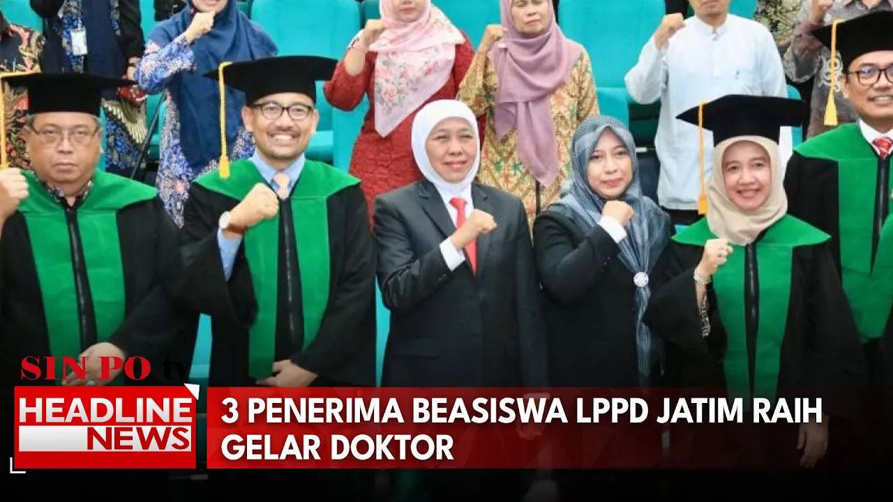 Tiga Penerima Beasiswa LPPD Jatim Raih Gelar Doktor