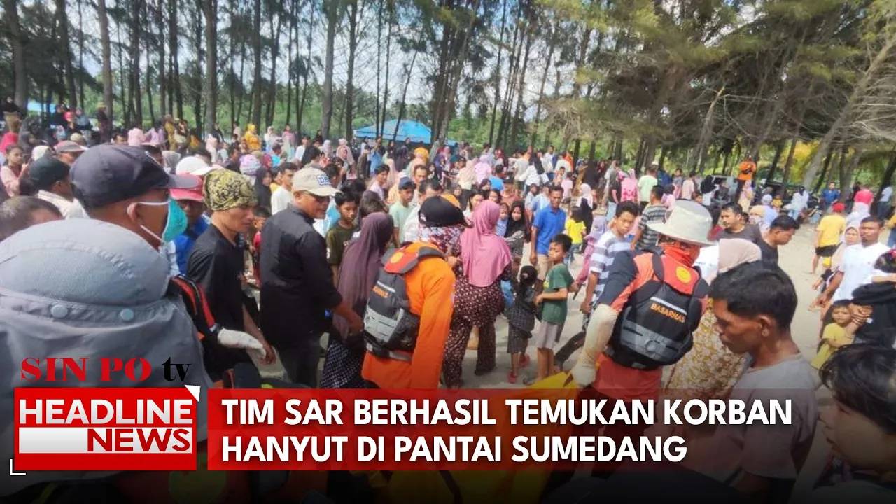 Tim SAR Berhasil Temukan Korban Hanyut di Pantai Sumedang