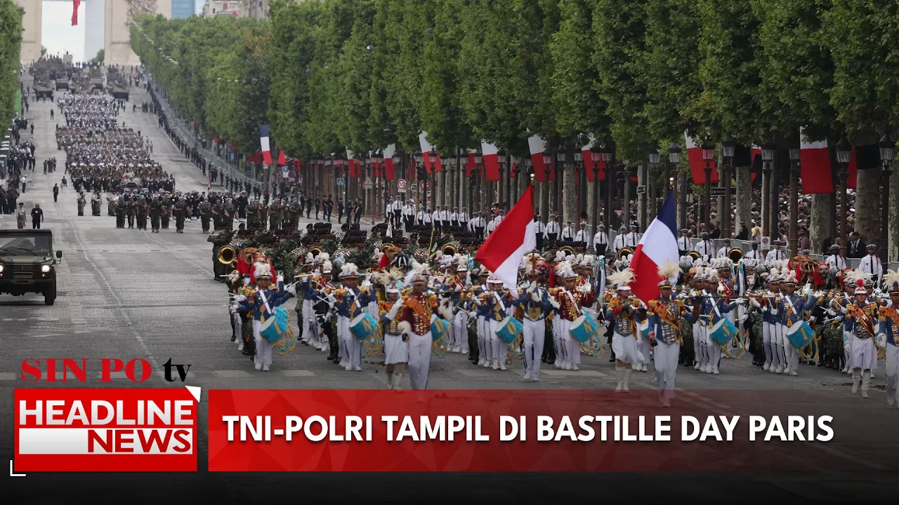 TNI-Polri Tampil Di Bastille Day Paris