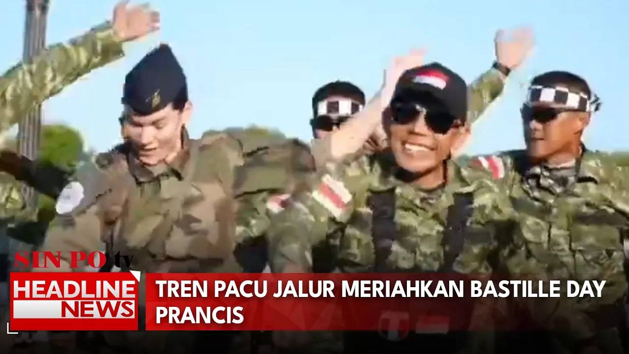 Tren Pacu Jalur Meriahkan Bastille Day Prancis