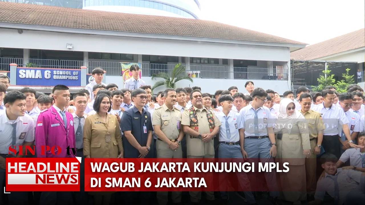 Wagub Jakarta Kunjungi MPLS di SMAN 6 Jakarta