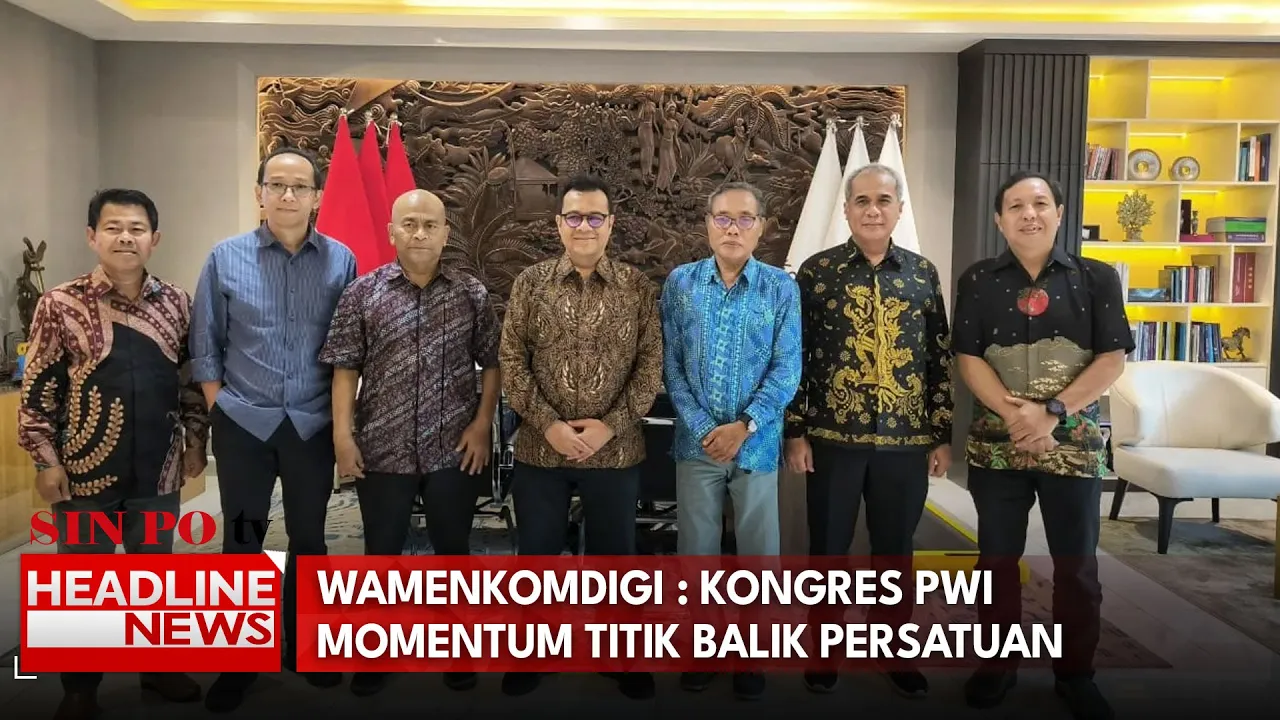 WAMENKOMDIGI: Kongres PWI Momentum Titik Balik Persatuan
