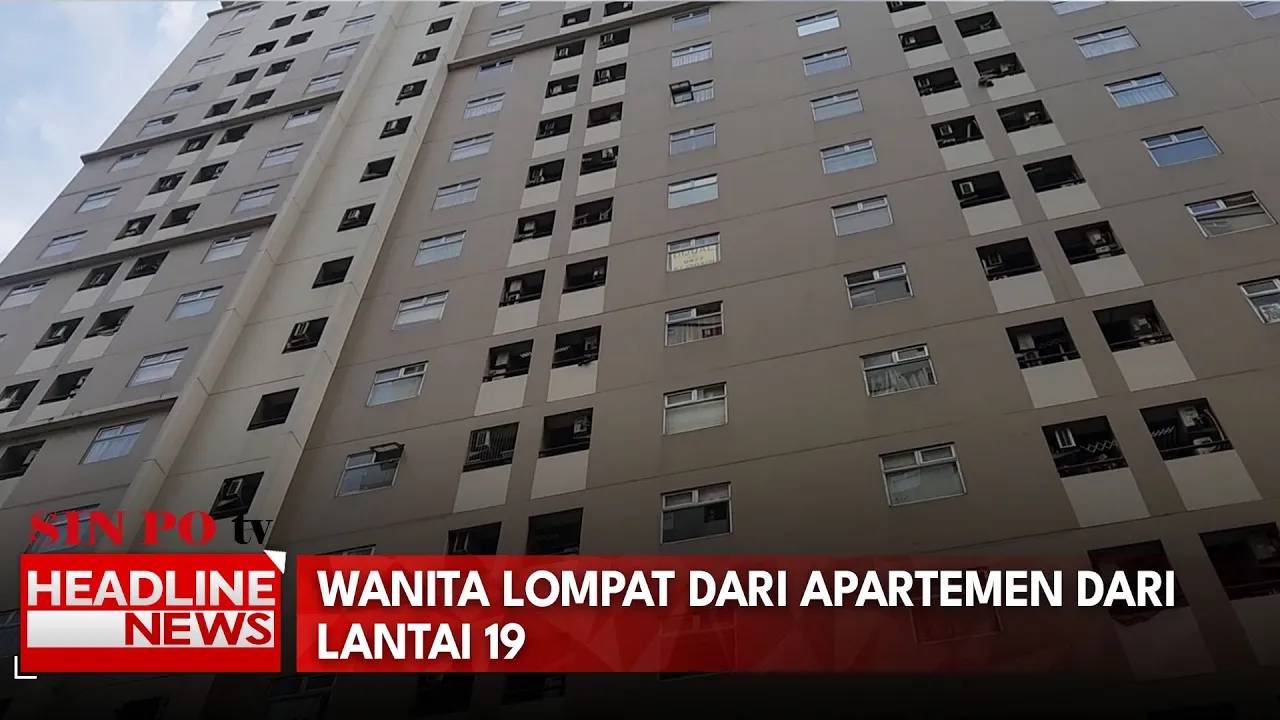 Wanita Lompat Dari Apartemen Dari Lantai 19