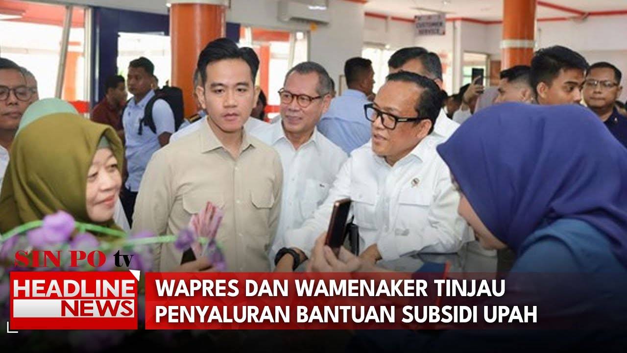 Wapres dan Wamenaker Tinjau Penyaluran Bantuan Subsidi Upah
