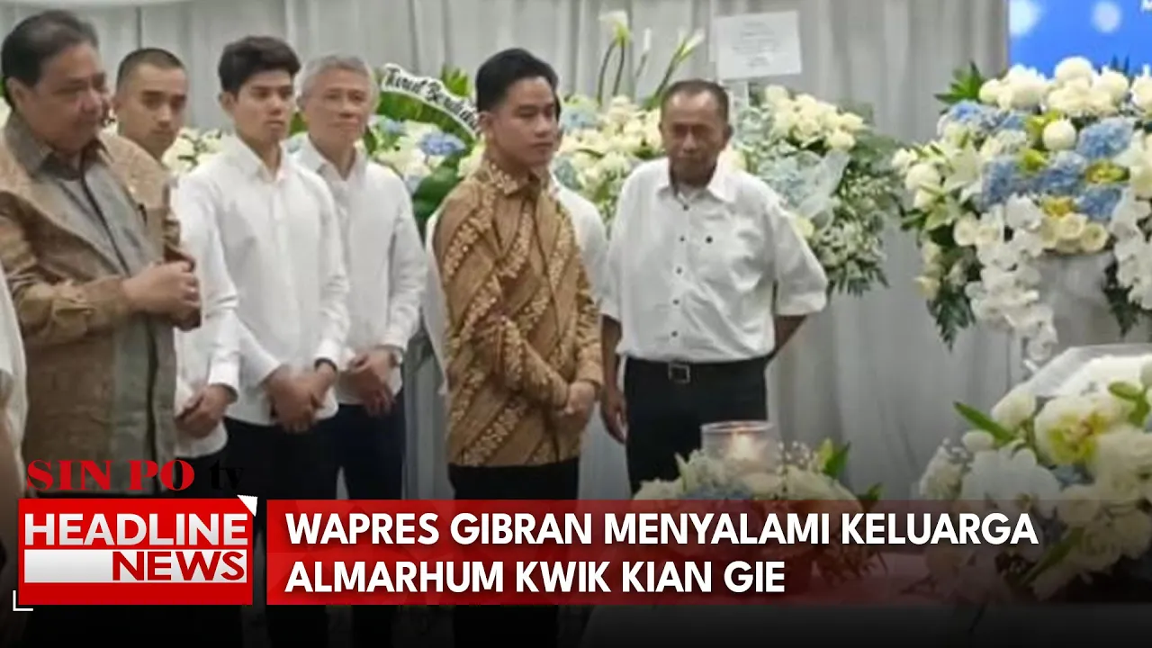 Wapres Gibran Menyalami Keluarga Almarhum Kwik Kian Gie