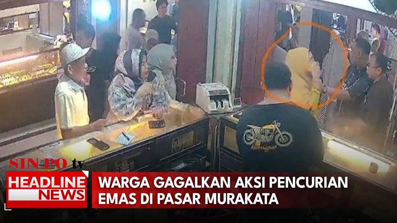 Warga Gagalkan Aksi Pencurian Emas di Pasar Murakata