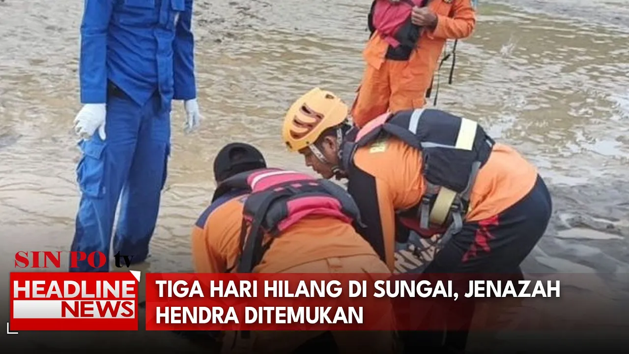 3 Hari Hilang Di Sungai, Jenazah Hendra Ditemukan
