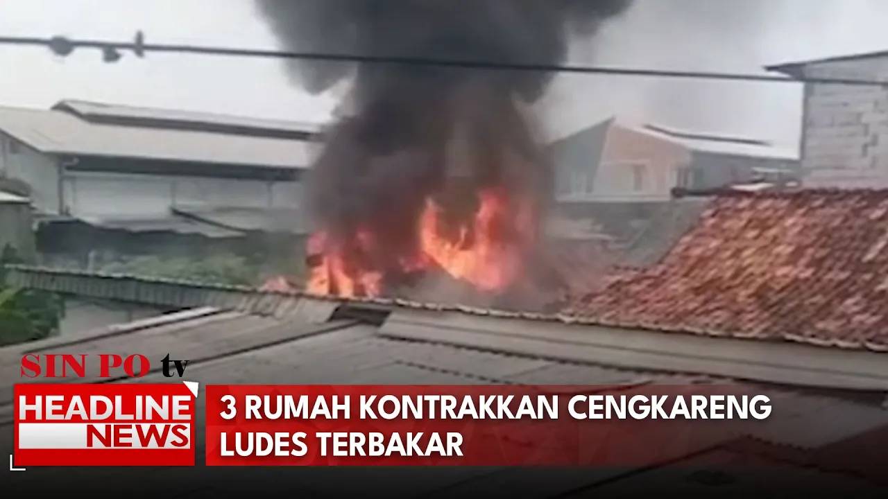 3 Rumah Kontrakkan Cengkareng Ludes Terbakar