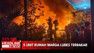 5 Unit Rumah Warga Ludes Terbakar