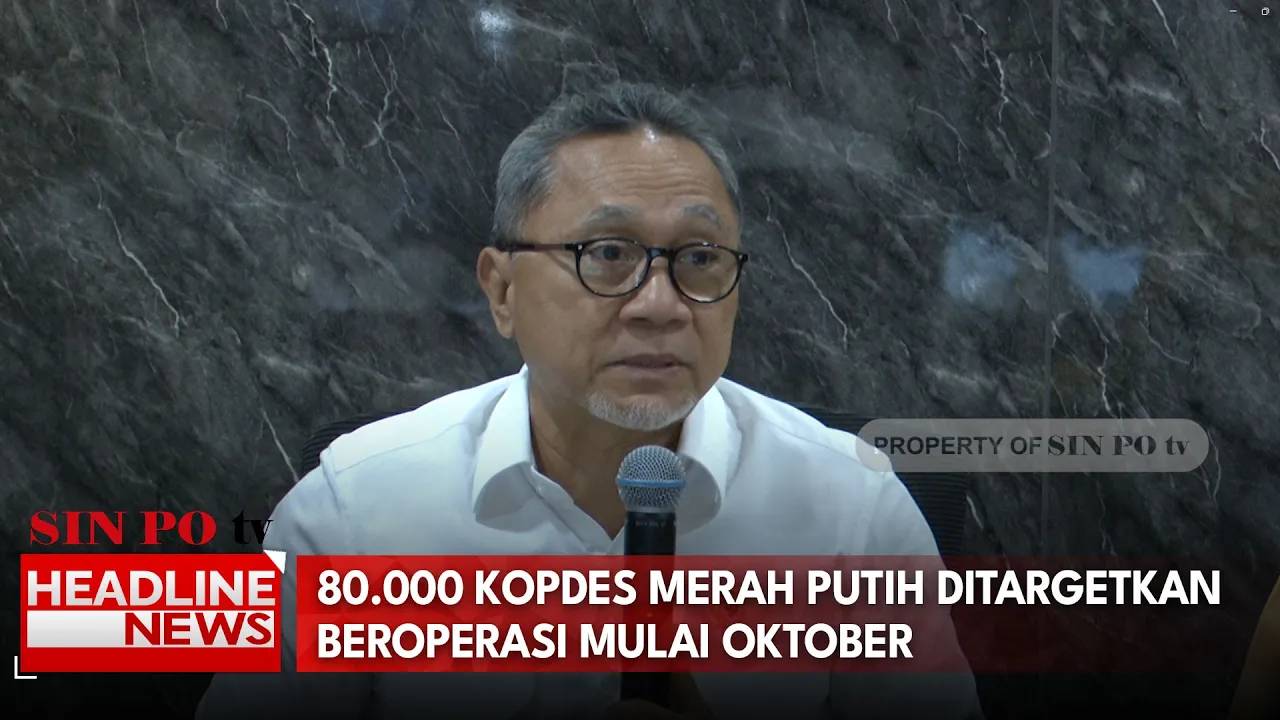 80.000 Kopdes Merah Putih Ditargetkan Beroperasi Mulai Oktober