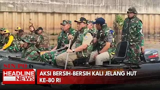 Aksi Bersih-Bersih Kali Jelang Hut Ke-80 Ri