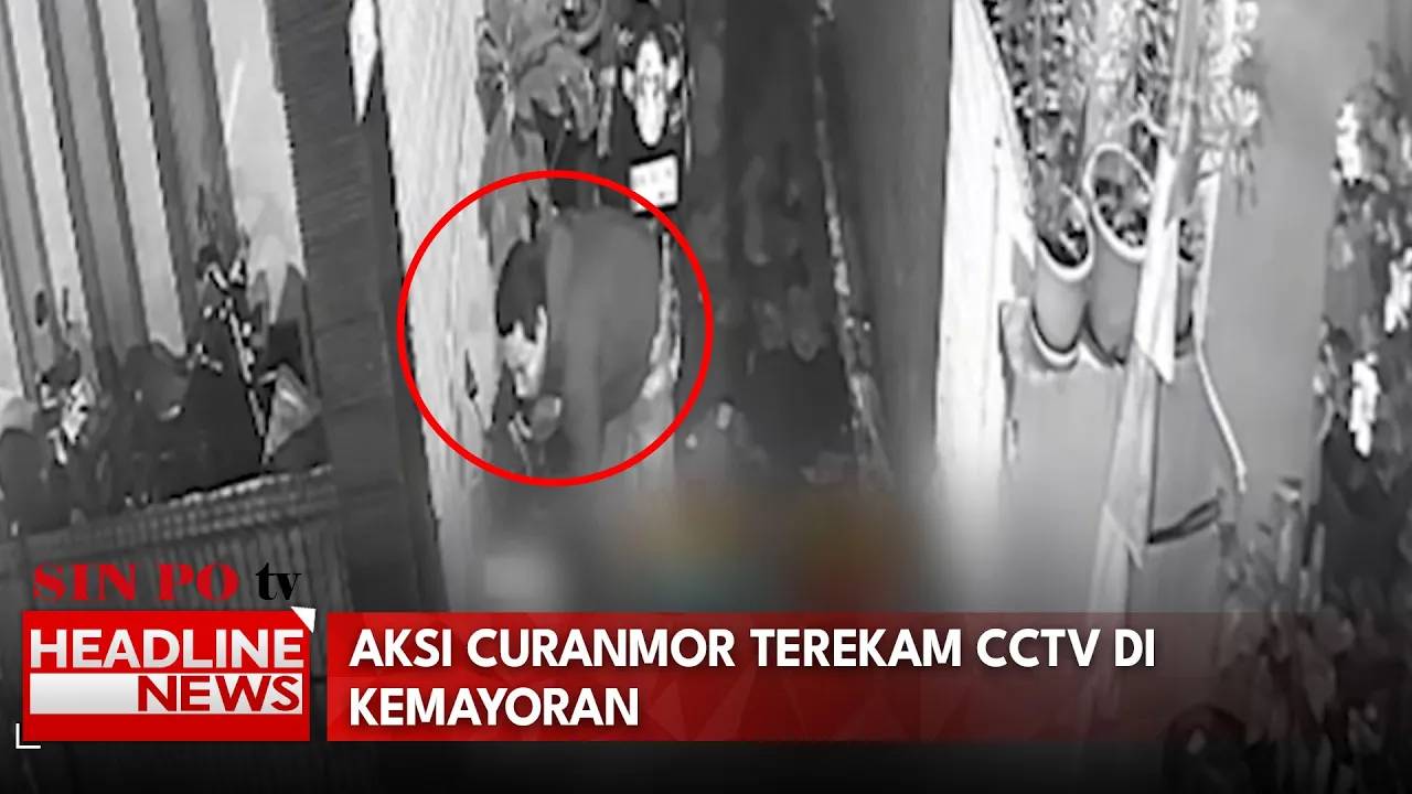 Aksi Curanmor Terekam CCTV Di Kemayoran
