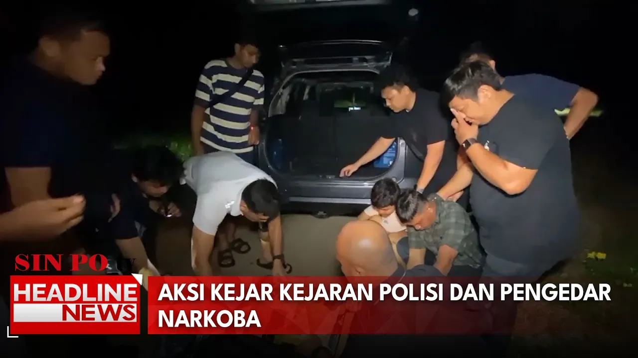 Aksi Kejar Kejaran Polisi Dan Pengedar Narkoba