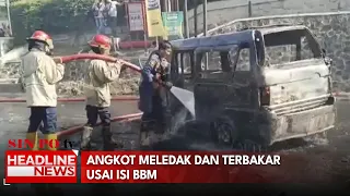 Angkot Meledak Dan Terbakar Usai Isi BBM