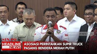 Asosiasi Perintahkan Supir Truk Pasang Bendera Merah Putih