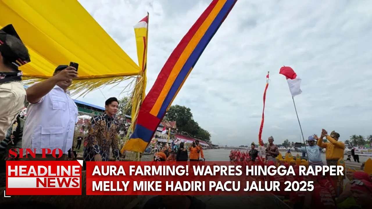 Aura Farming! Wapres Hingga Rapper Melly Mike Hadiri Pacu Jalur 2025