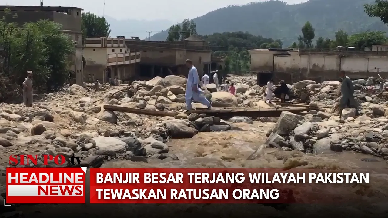 Banjir Besar Terjang Wilayah Pakistan Tewaskan Ratusan Orang