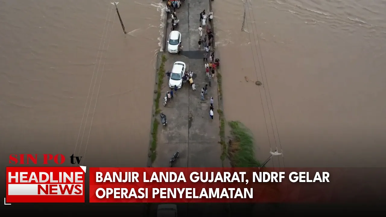 Banjir Landa Gujarat, NDRF Gelar Operasi Penyelamatan