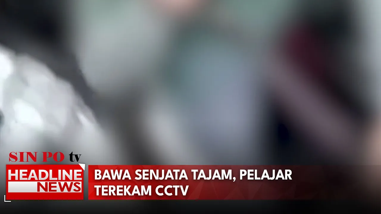 Bawa Senjata Tajam, Pelajar Terekam CCTV