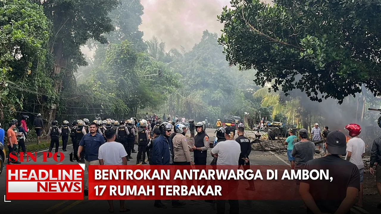 Bentrokan Antarwarga di Ambon, 17 Rumah Terbakar
